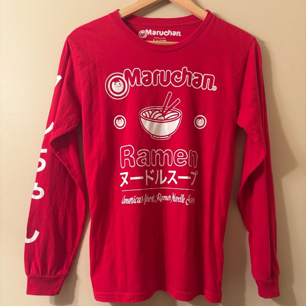 Maruchan Ramen Graphic Long Sleeve Shirt Women’s Size Small